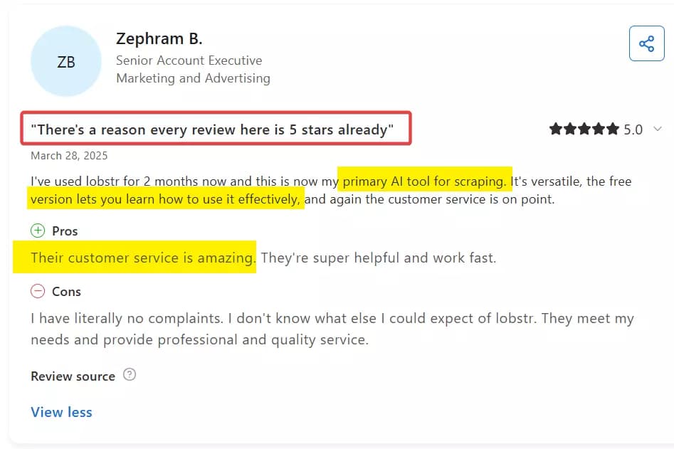 Why is Lobstr.io not in the list? - What do users say?