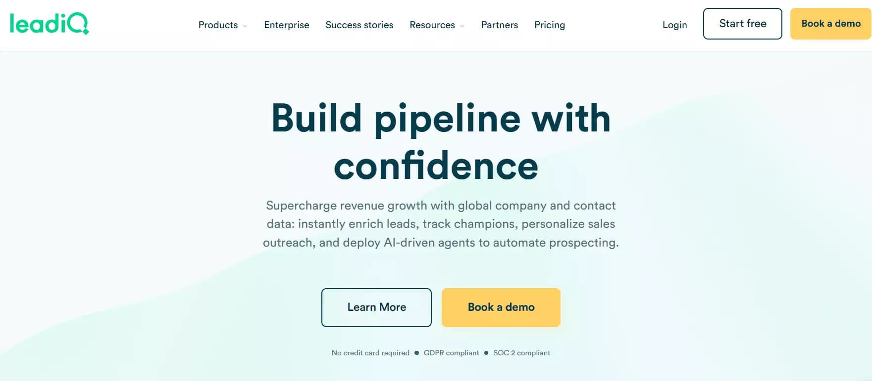 9 other B2B data providers worth trying - 16. LeadIQ