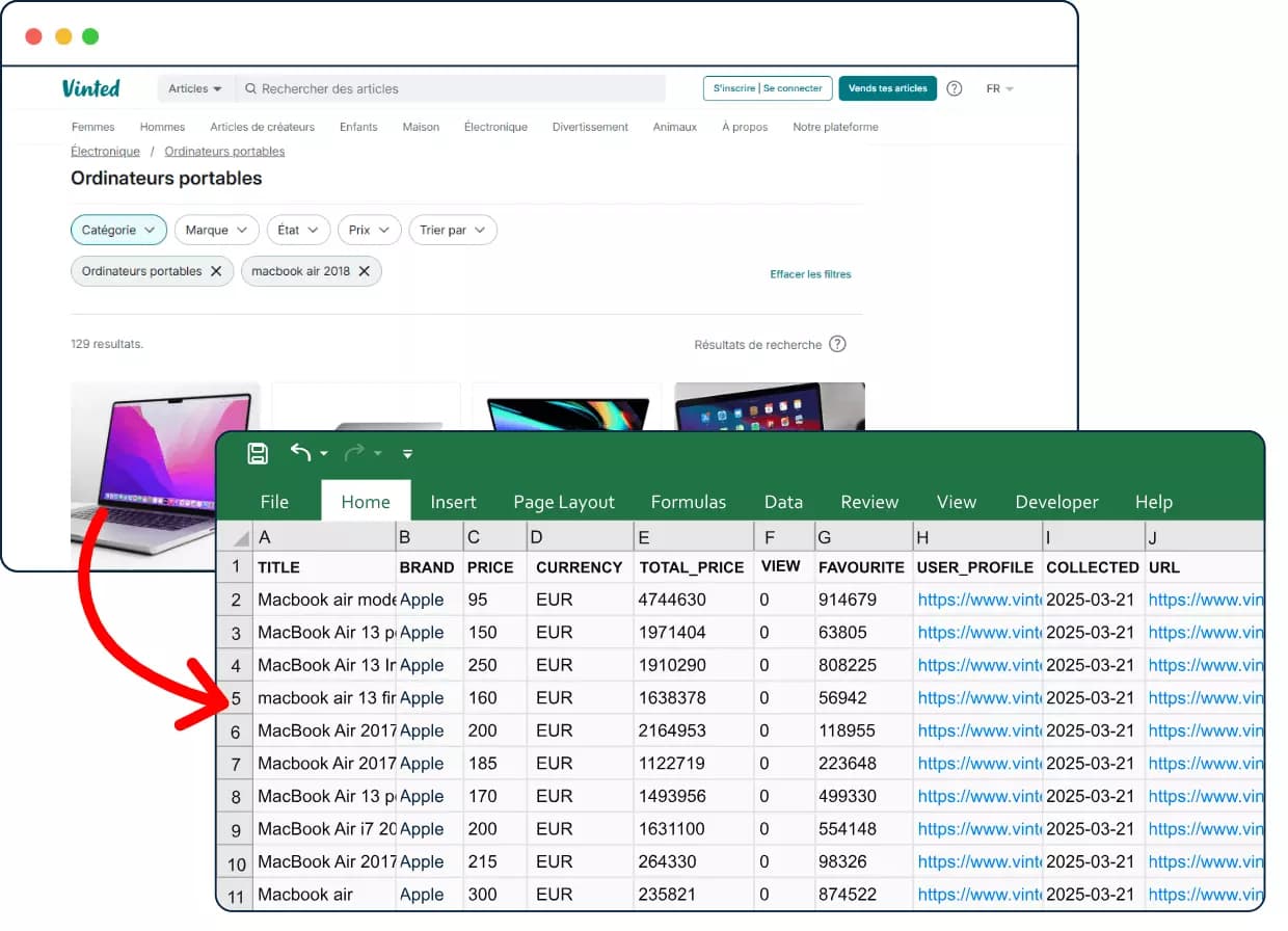 Lobstr.io Vinted Product Scraper API - Limitations image17