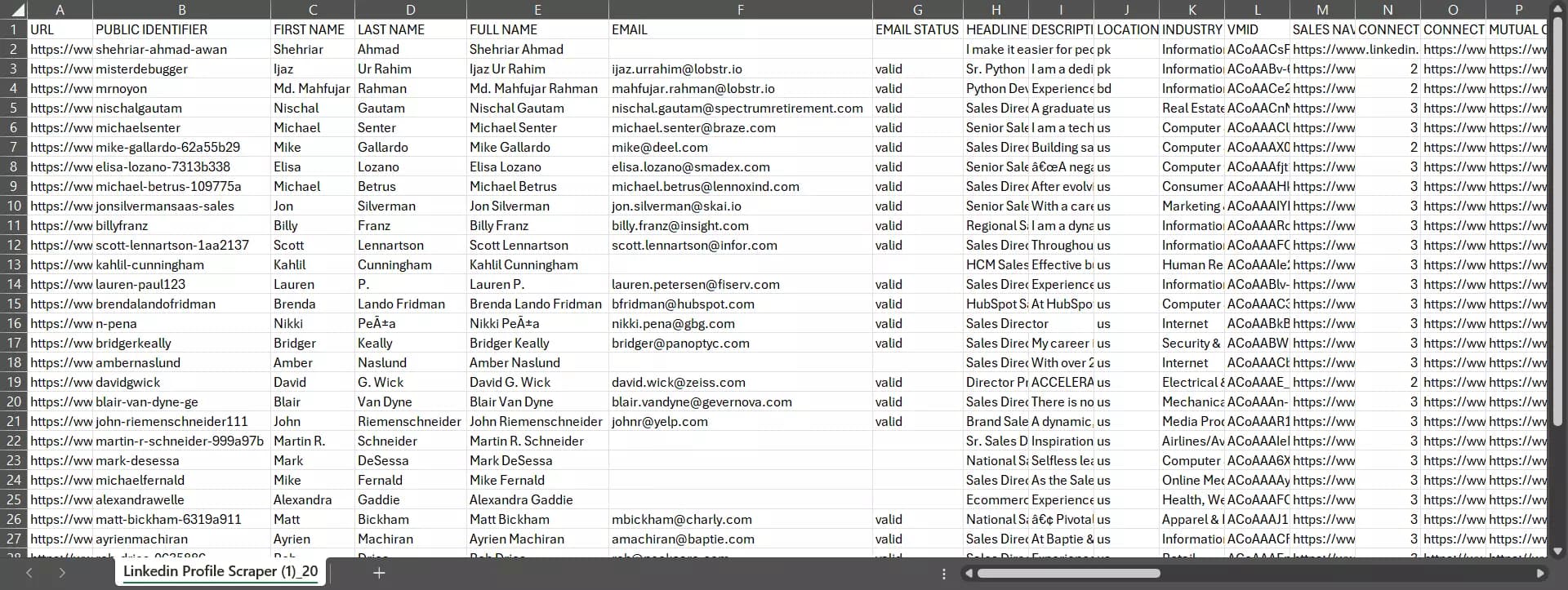 How to scrape LinkedIn profiles with Python using Lobstr.io’s API [Step by step tutorial] - Step 5: Get the Data