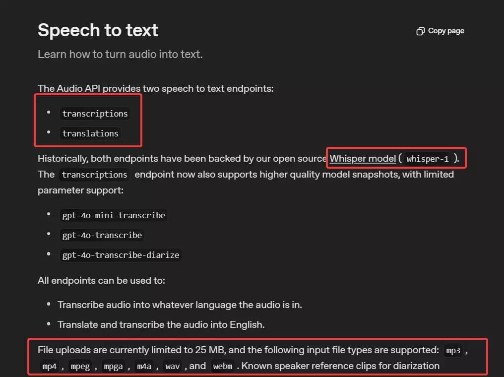 How to download transcriptions of Reels using AI - How to access Whisper? image20