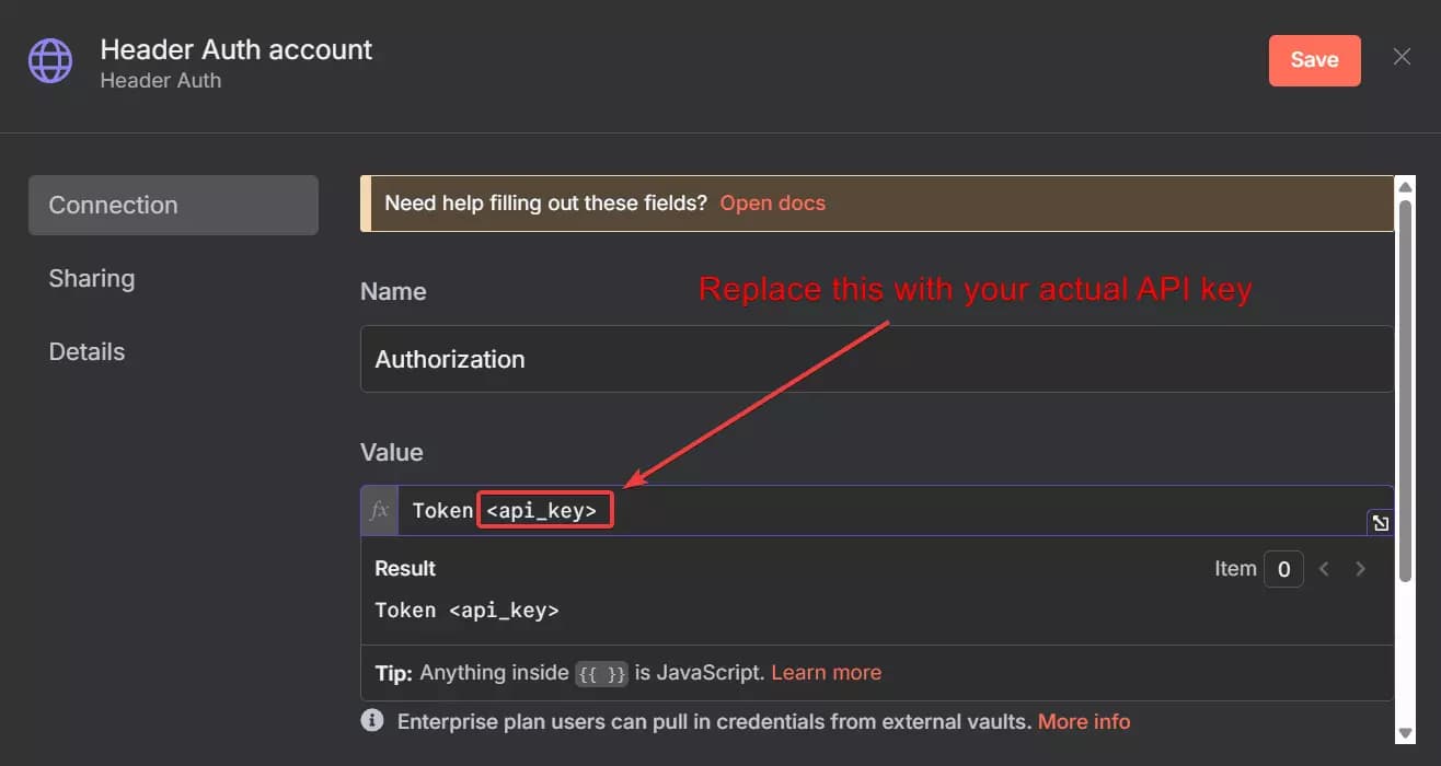 How to make a smart LinkedIn X-ray bot to automate the entire workflow? - 2. Set up credentials in n8n image30