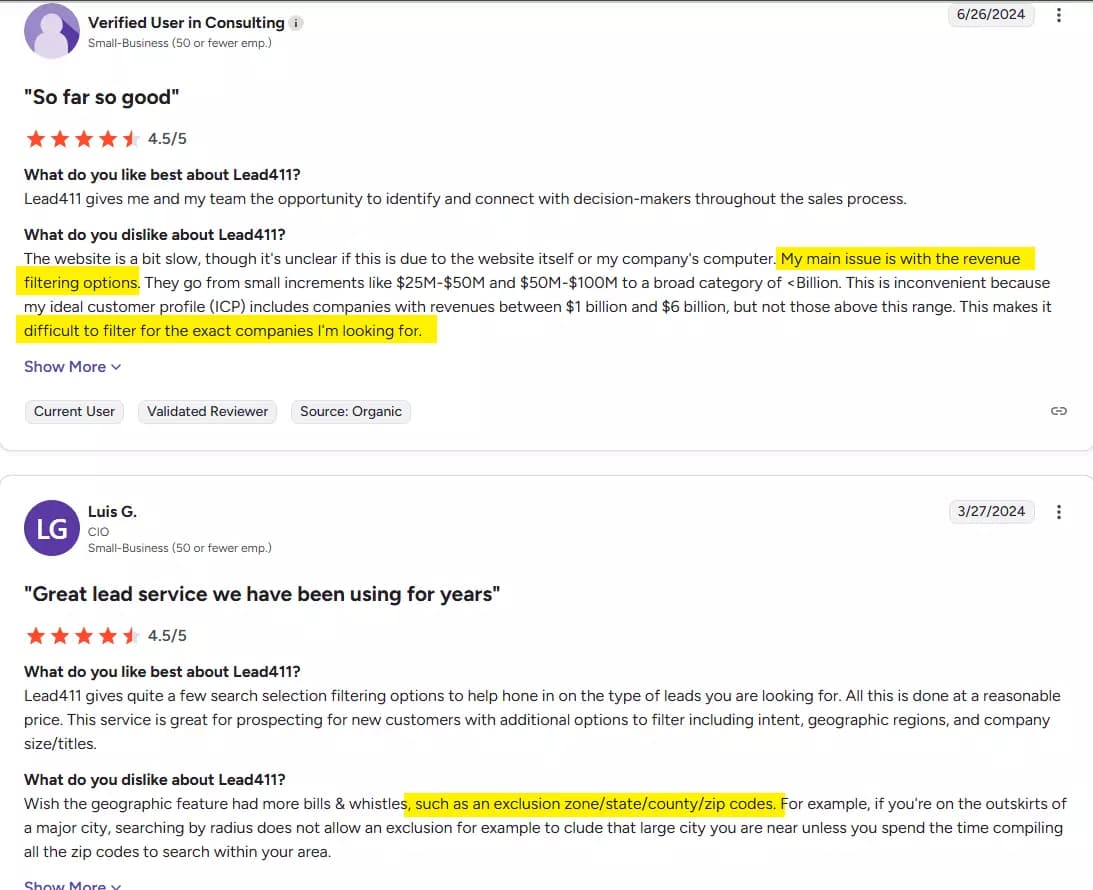 Top 10 B2B data providers - Features image18