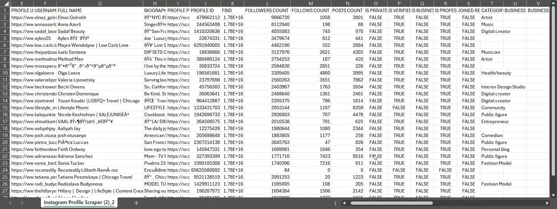 How to scrape Instagram profiles using Lobstr.io [Step by Step Guide] - Step 4: Download results and enjoy image24