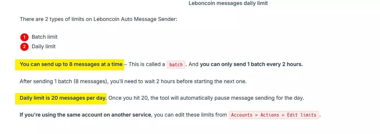 Comment utiliser le bot Leboncoin Auto Message Sender - Quelles sont les limites ?