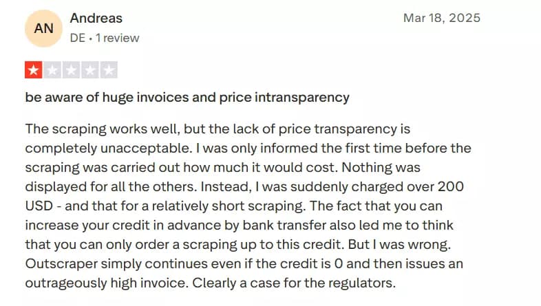 Why you'd need an Outscraper alternative - Cost image7