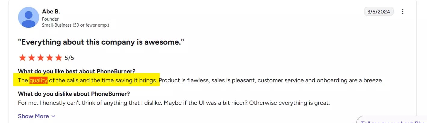 4 Best cold calling software of 2025 - Connect rate and call quality image29