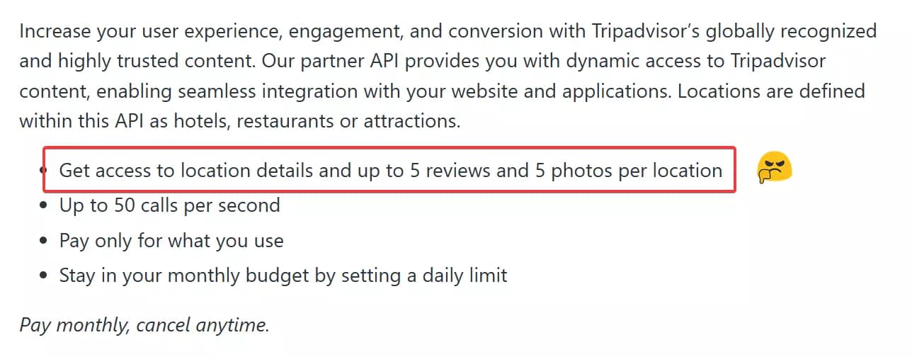 Why scrape TripAdvisor instead of using TripAdvisor's API? - Does TripAdvisor offer an official API for reviews collection?