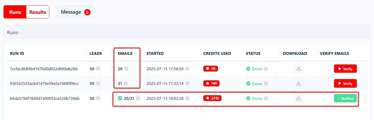 Update #1 – Cleaner, Verified Emails from Google Maps Scraper image2