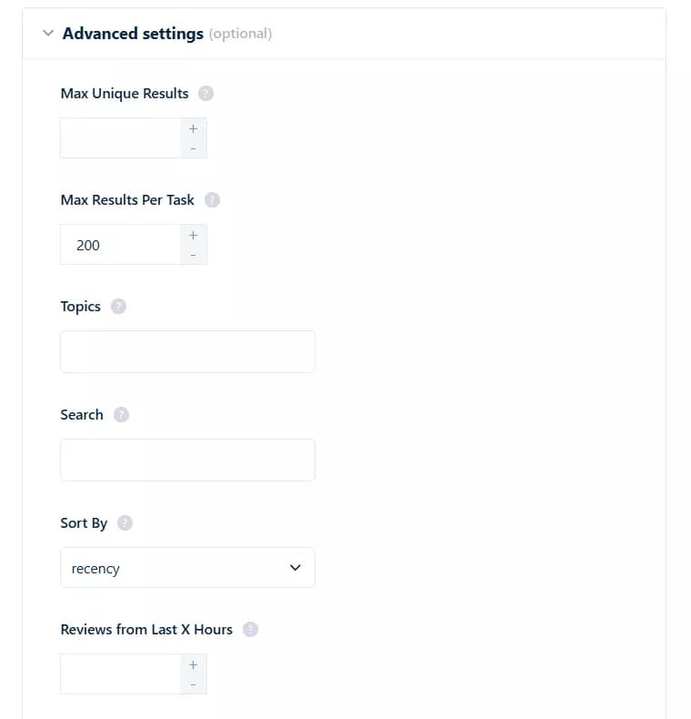 How to scrape Trustpilot reviews using Lobstr.io [Step by Step Guide] - Advanced settings image15