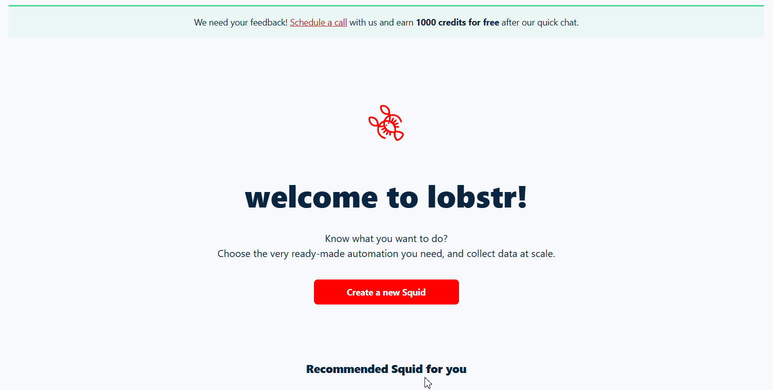 How to scrape TikTok comments using Lobstr.io [Step by Step Guide] - Step 1: Create a Squid