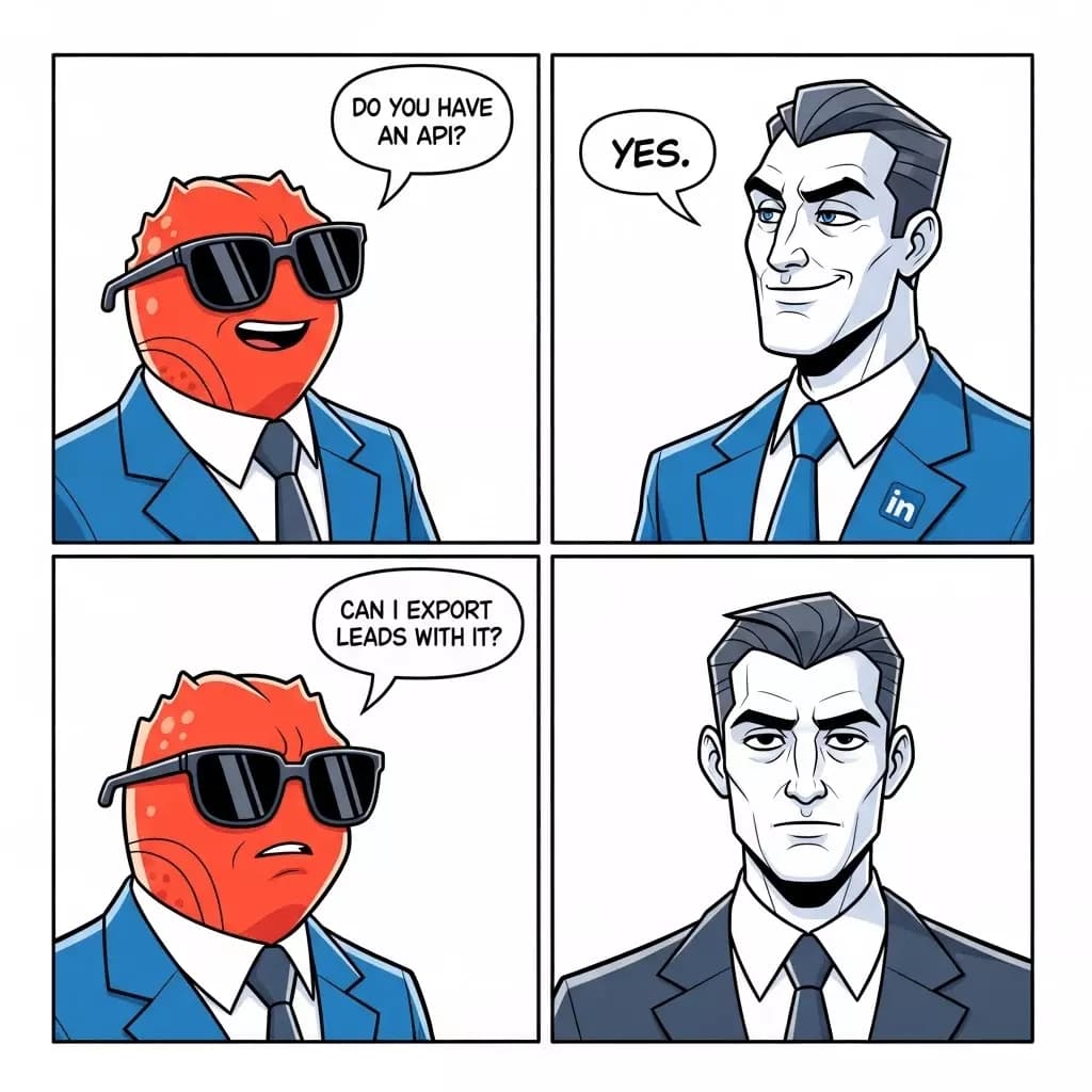 Is there an official LinkedIn Sales Navigator API? - ❌ What it doesn’t do