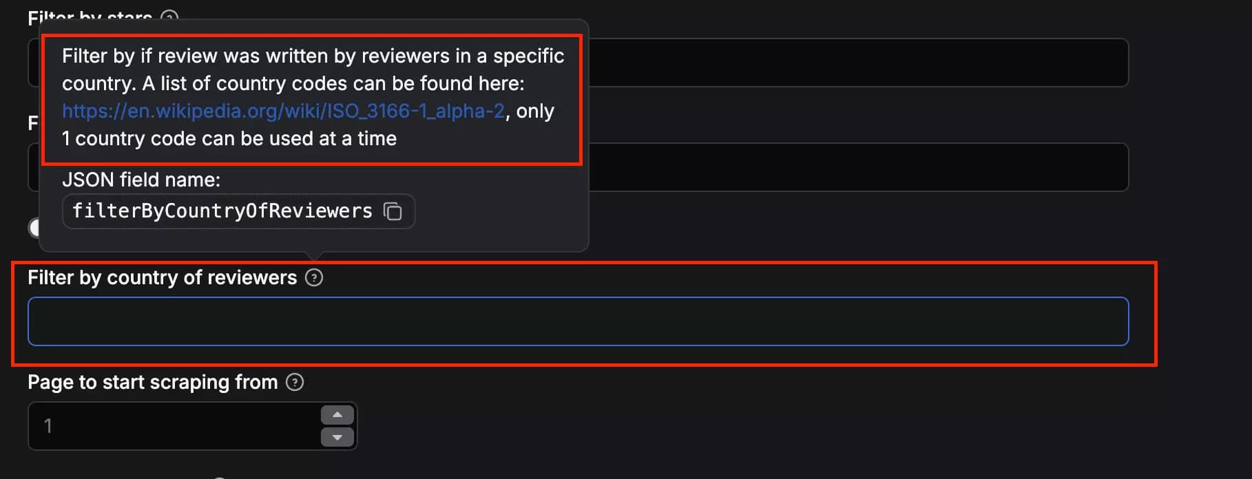 Apify ease of use — language filter and UI issues