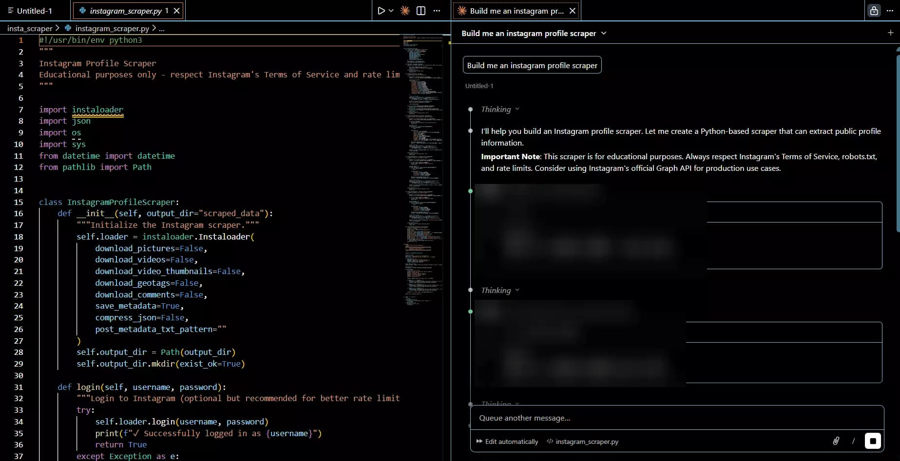 2 ways to scrape Instagram profiles - Build your own scraper image6
