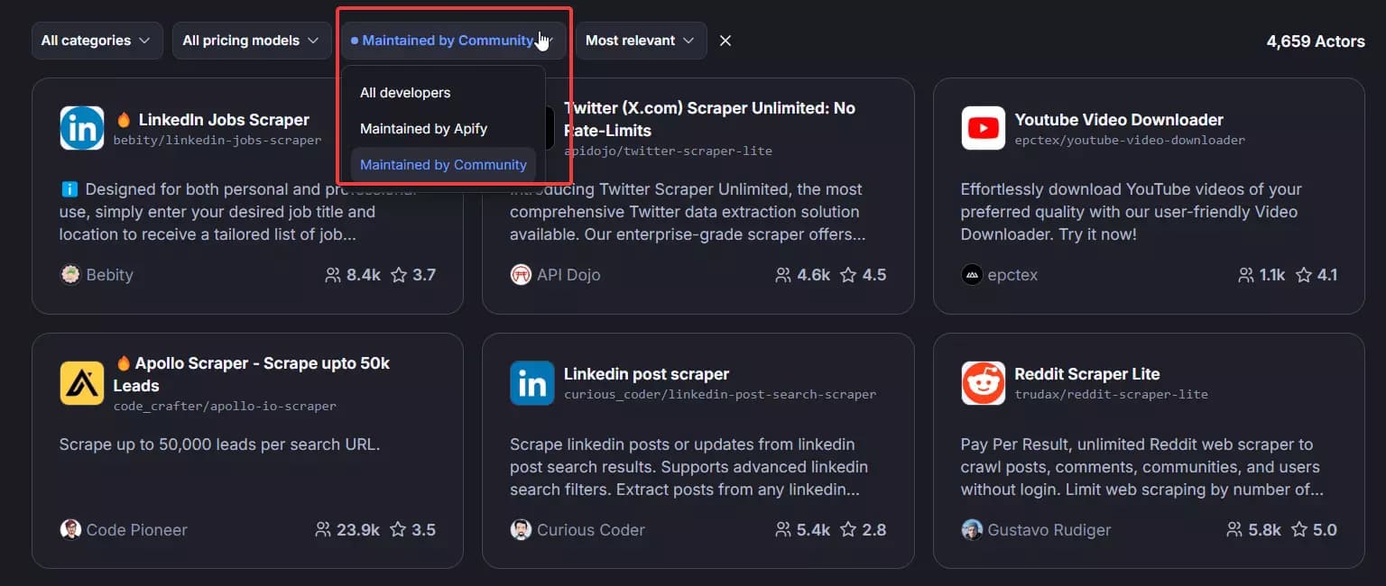 Best Phantombuster alternatives for web scraping - What’s missing? image27