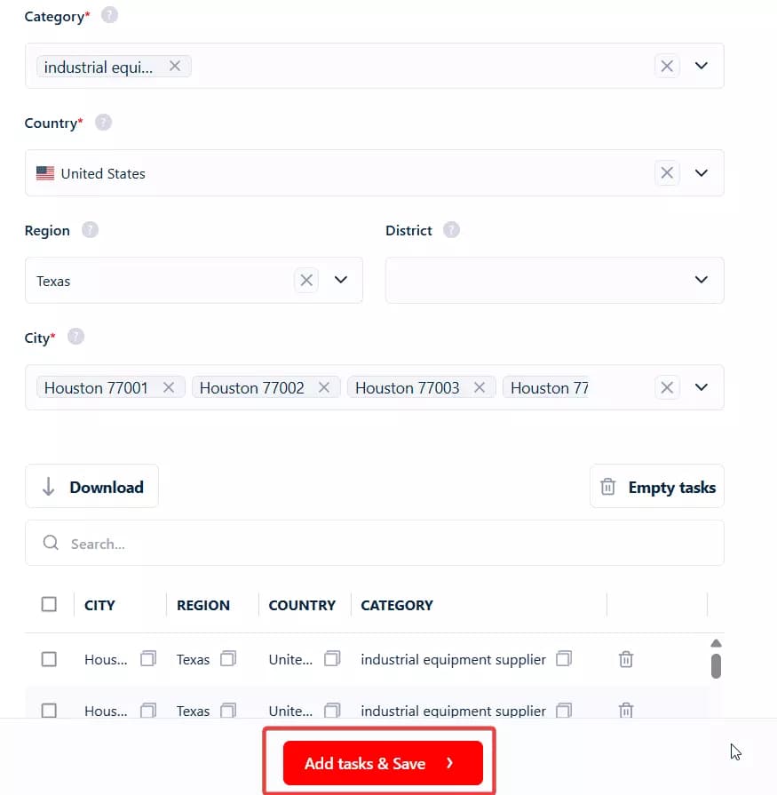 How to use Google Maps for manufacturer lead generation? - 2. Lock your target image12