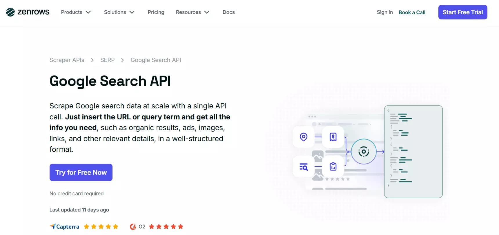5 Best Google rank tracking APIs compared - 3. Zenrows