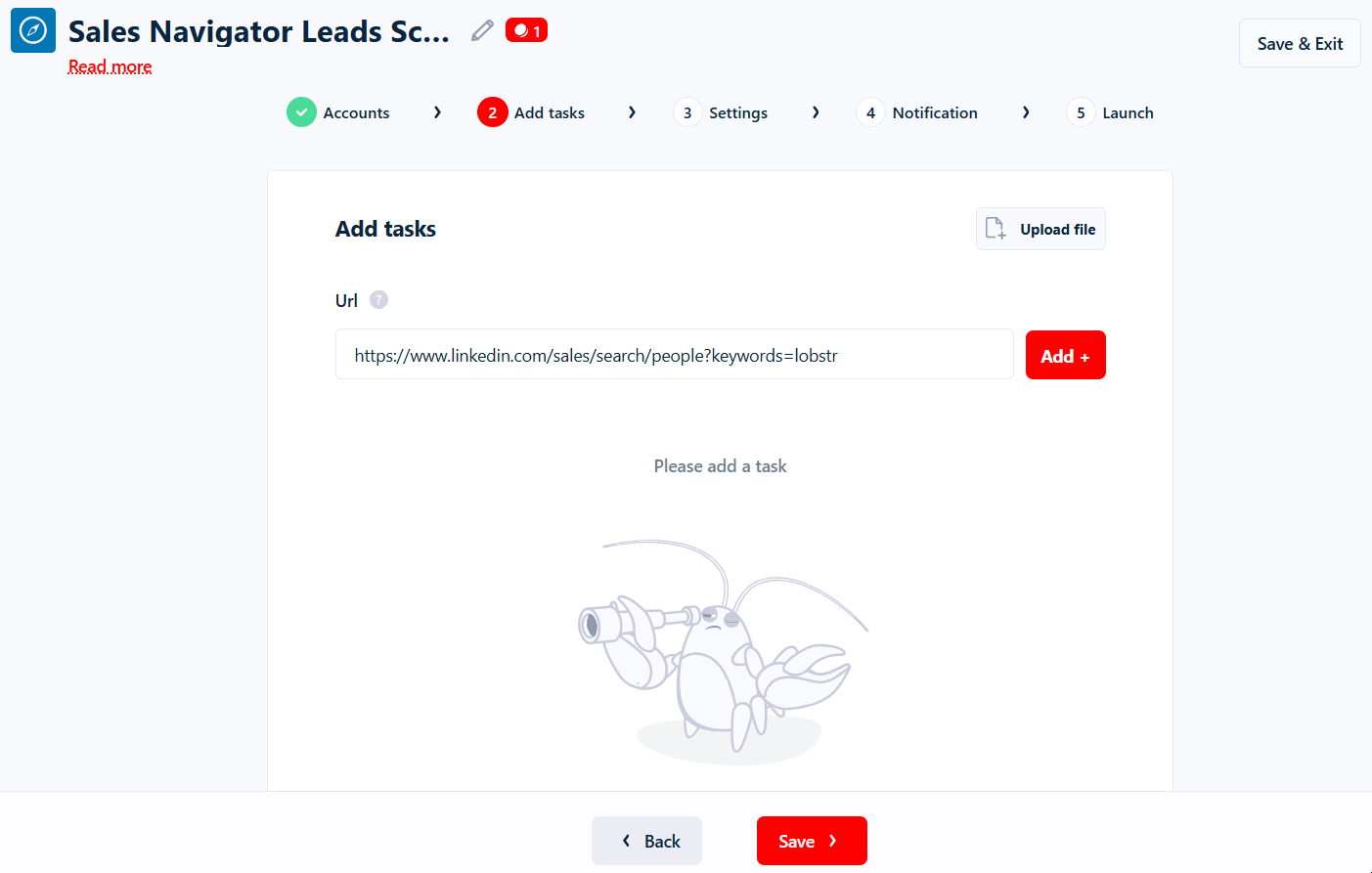 Part 1: LinkedIn bot for lead collection - Building the lead collection workflow image21