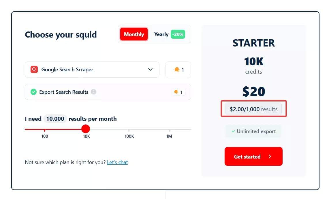 Lobstr.io: Best Outscraper Alternative - Pricing image17
