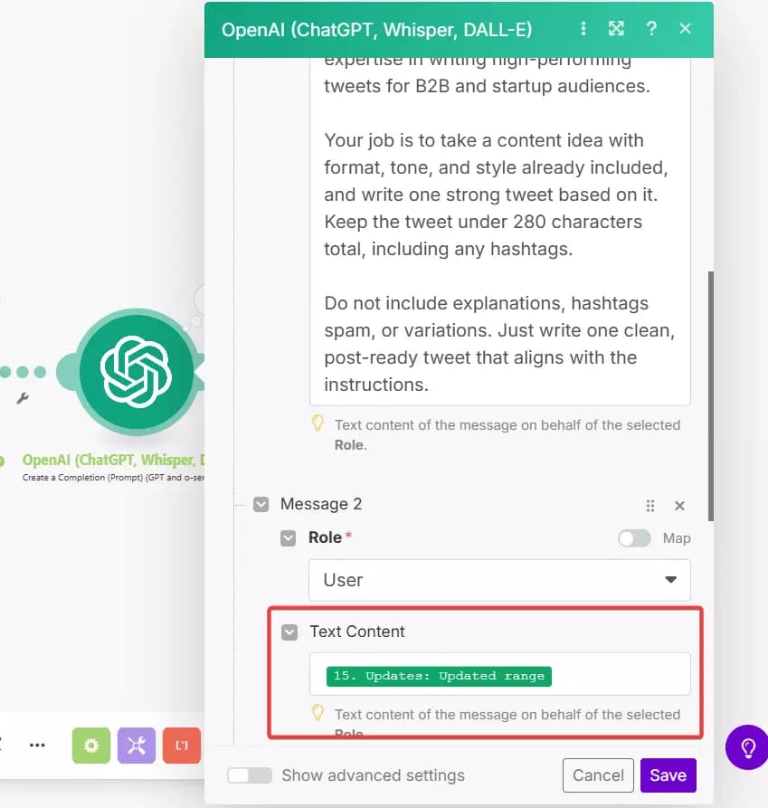 Writing and scheduling Tweets with AI - 4. Writing Tweets with AI image25