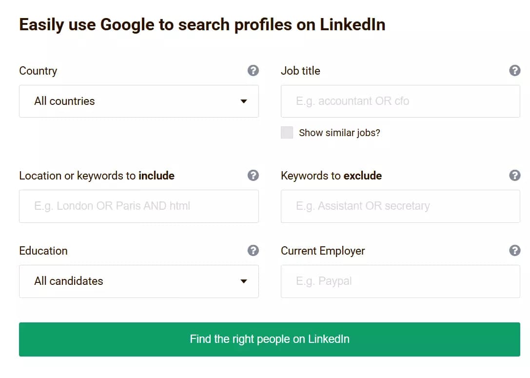 How to do LinkedIn X-Ray Search? - How to create LinkedIn Xray search strings with Boolean operators? image9