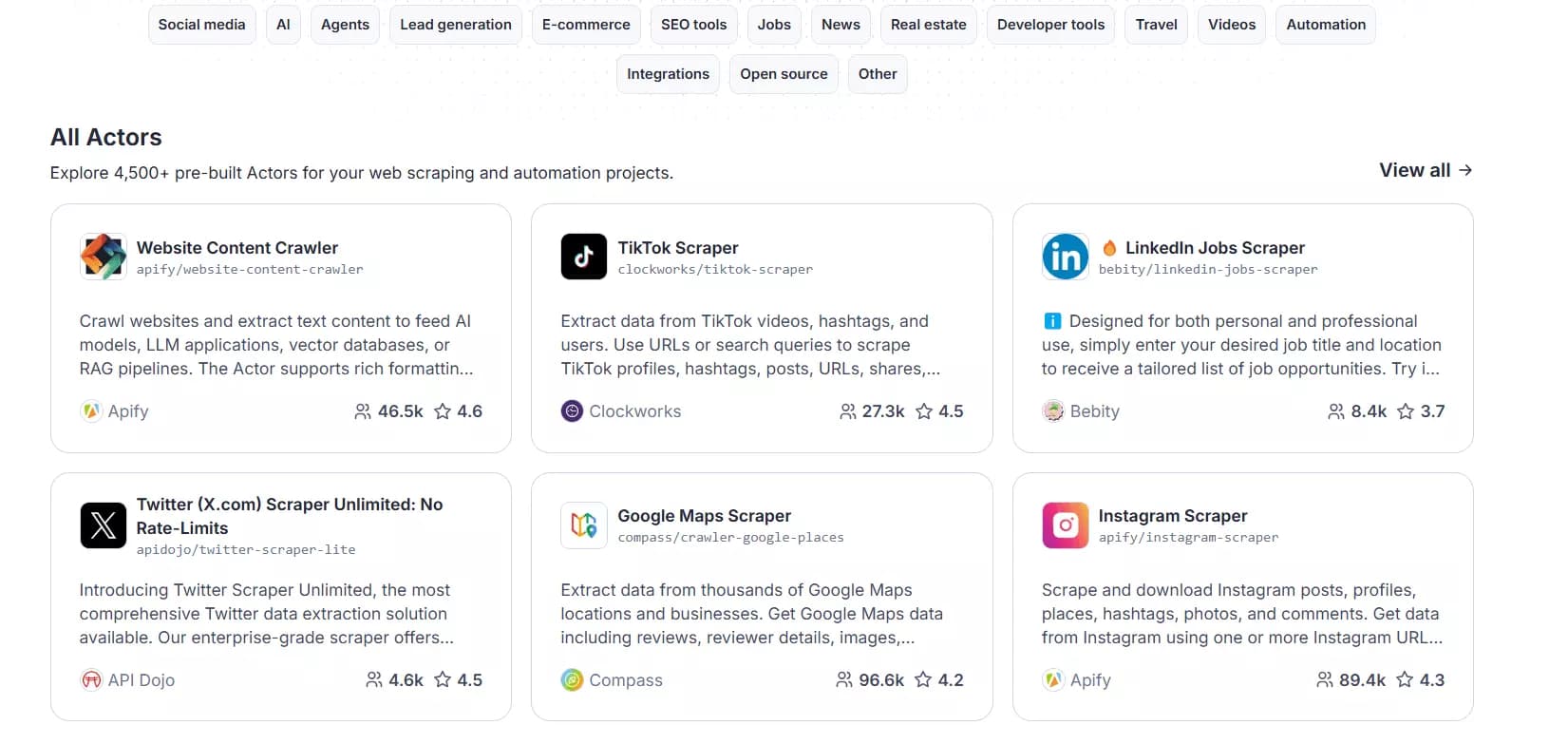 Best Phantombuster alternatives for web scraping - Why is it a good alternative? image24
