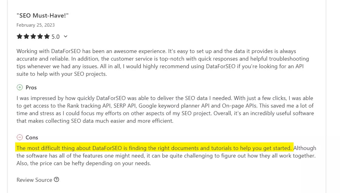 5 Best Google rank tracking APIs compared - What do users say? image29