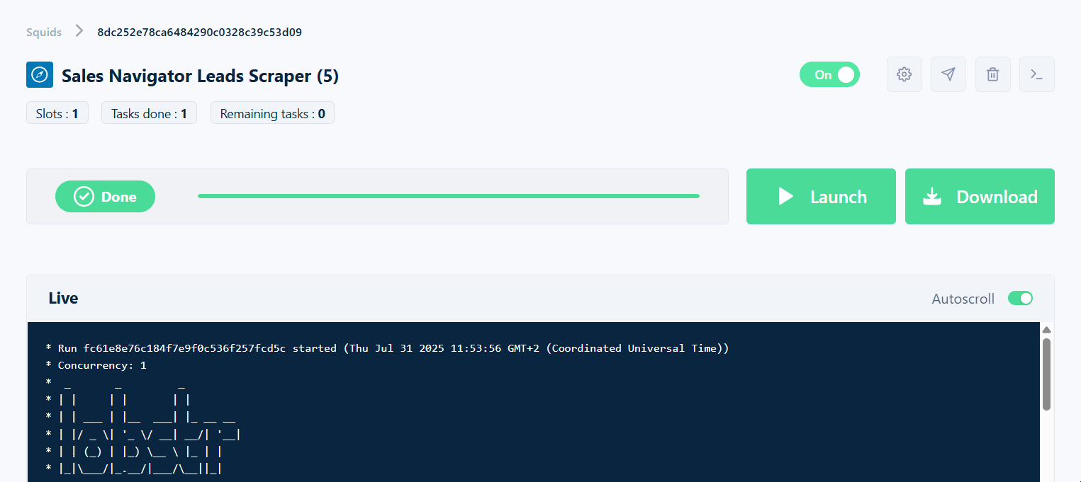 Export LinkedIn connections through Sales Navigator with verified emails - Step 3: Delivery image18