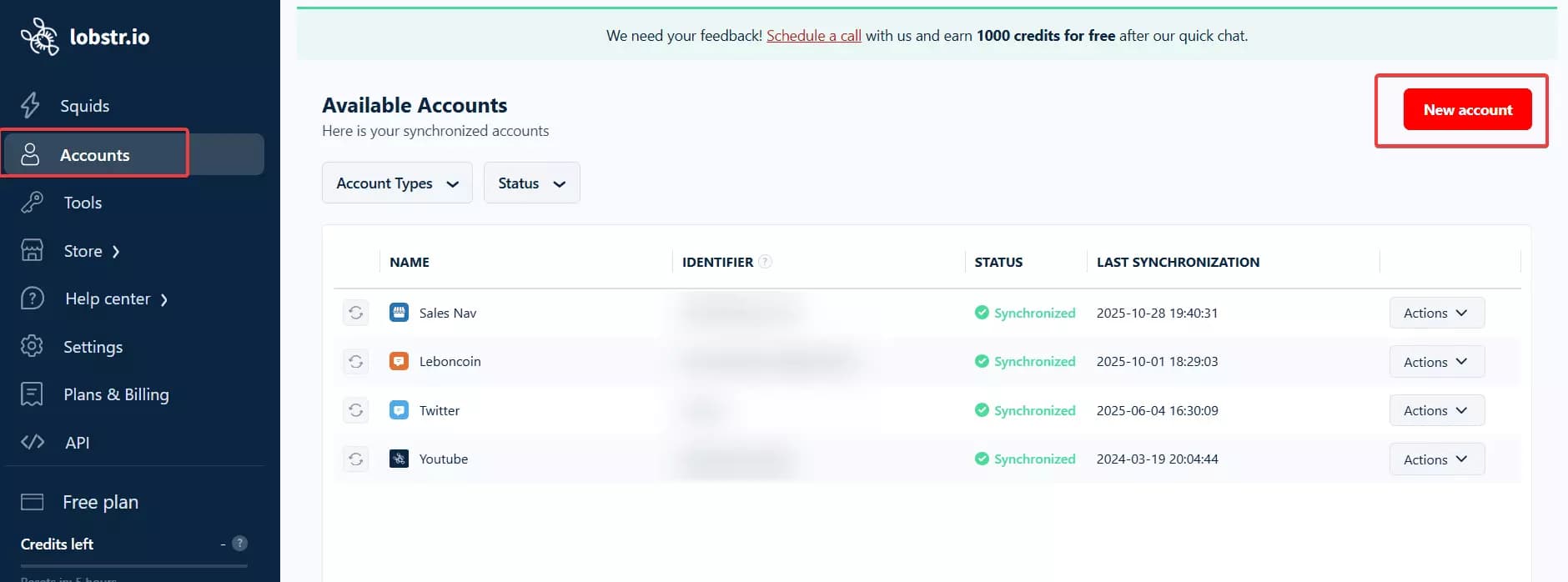 Lobstr.io: Best Evaboot Alternative - Account management image25