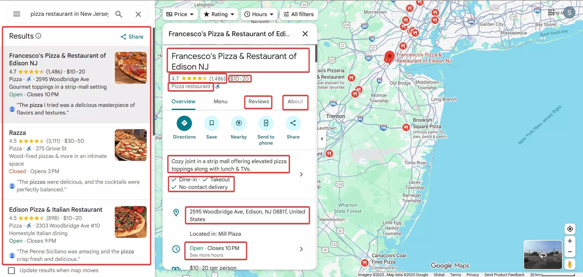 What data can you scrape from Google Maps?