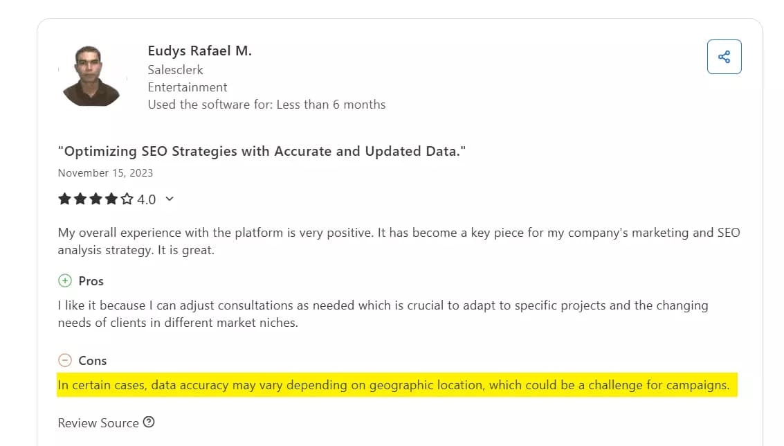 5 Best Google rank tracking APIs compared - Features image26