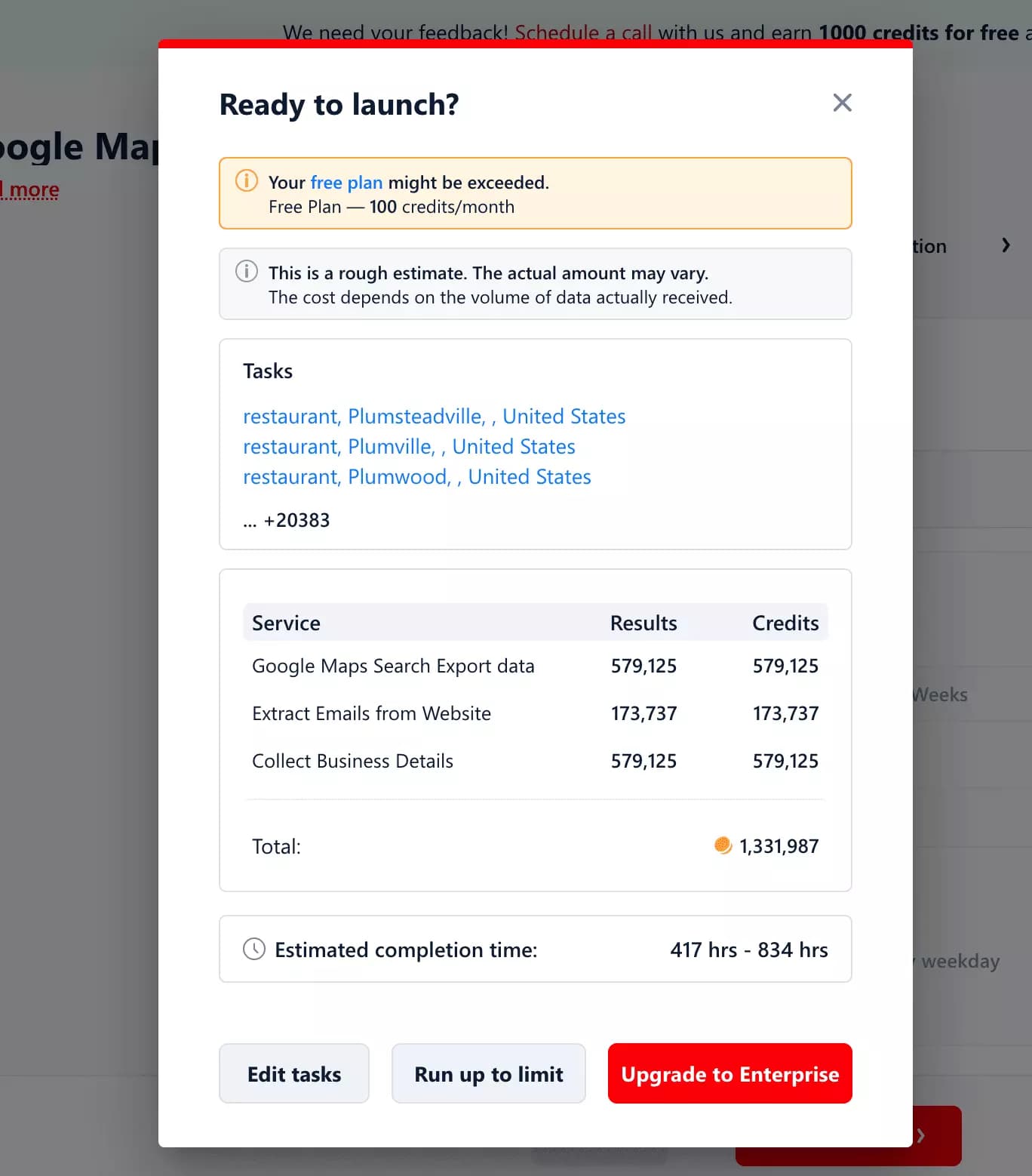 Update #2 – See Credits and Time Before You Launch