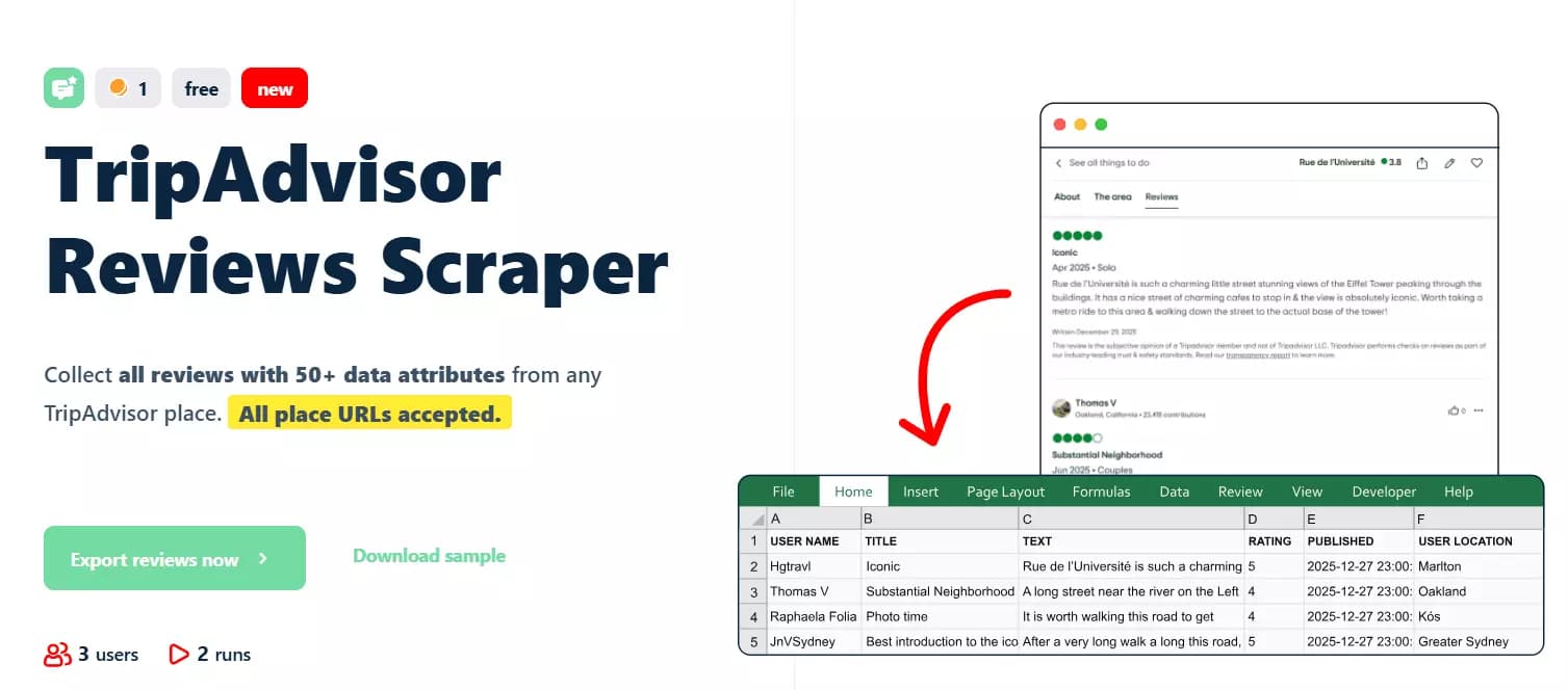 Best TripAdvisor Reviews Scrapers of 2026 - 1. Lobstr.io