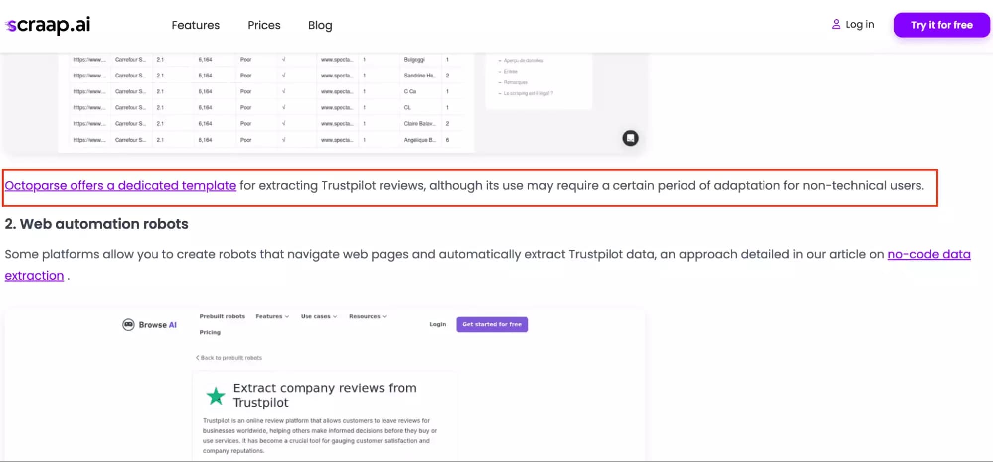 Example of a generic no-research listicle
