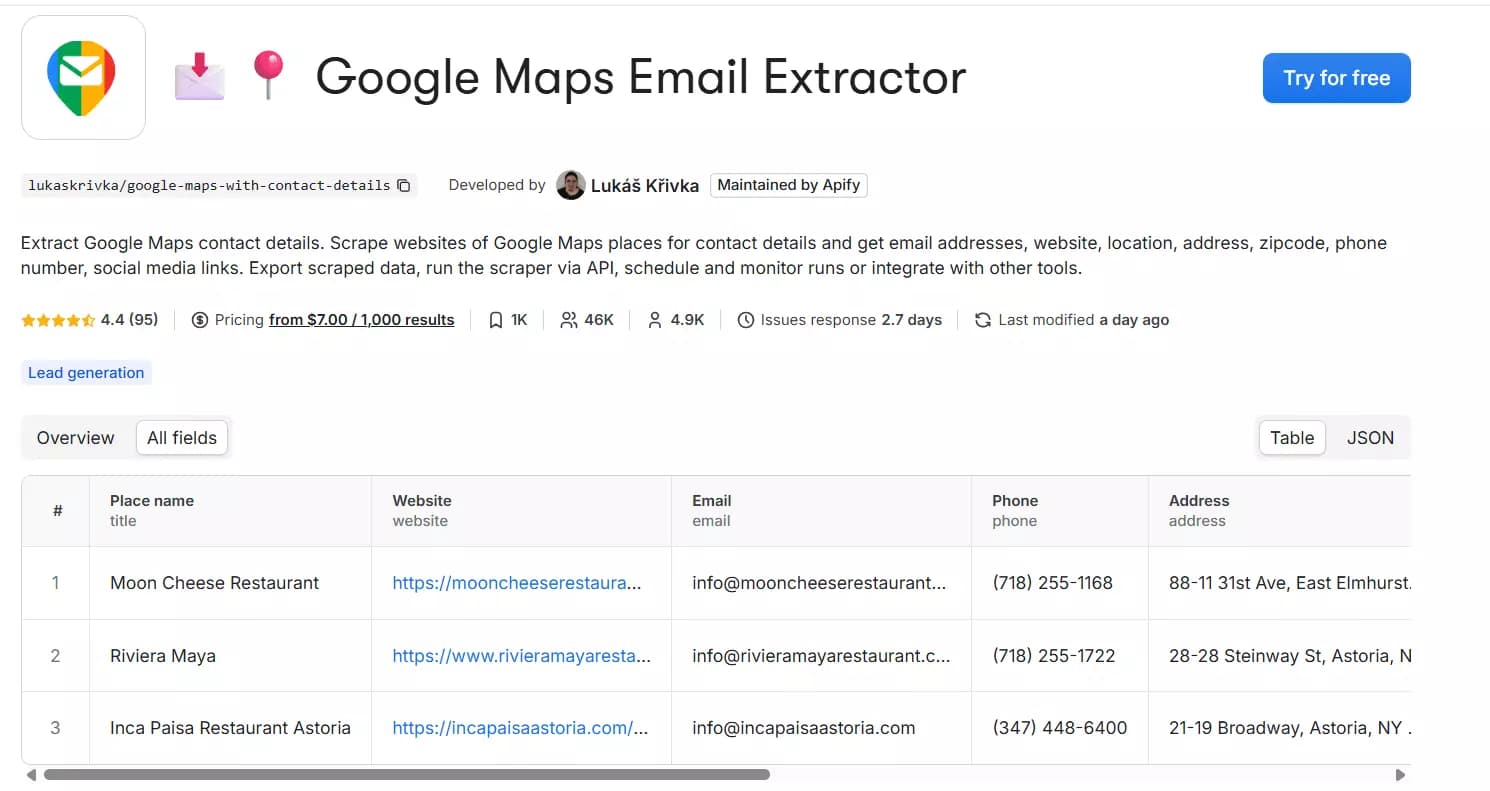 6 best Lobstr.io alternatives - How much does Apify cost? image36