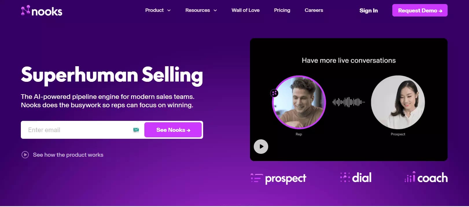 3 Dialers for cold calling that didn’t make it to the final list - 6. Nooks