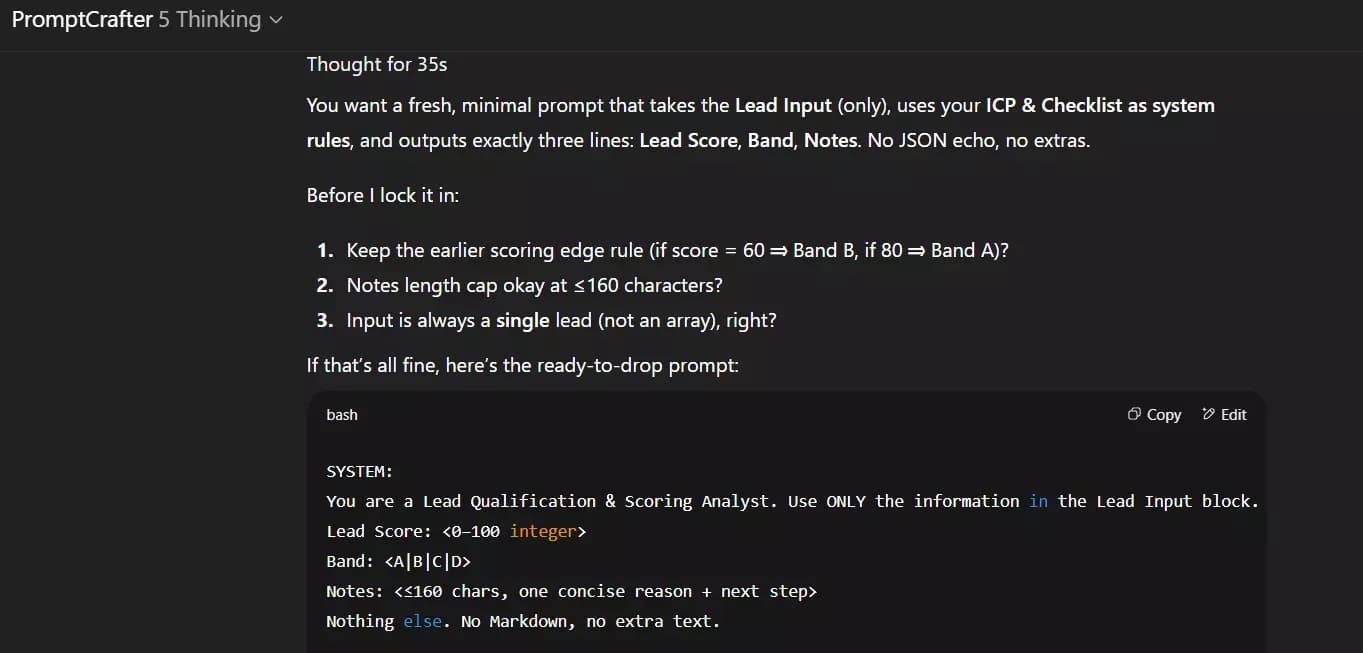 How can I make this LinkedIn bot even better? - Optimize AI scoring for your ICP image37