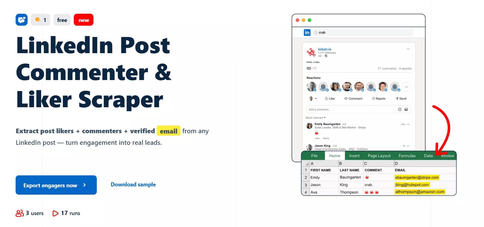 __Update #2 – 5 new scrapers launched 🚀__ - __LinkedIn Post Commenter & Liker Scraper 💼__