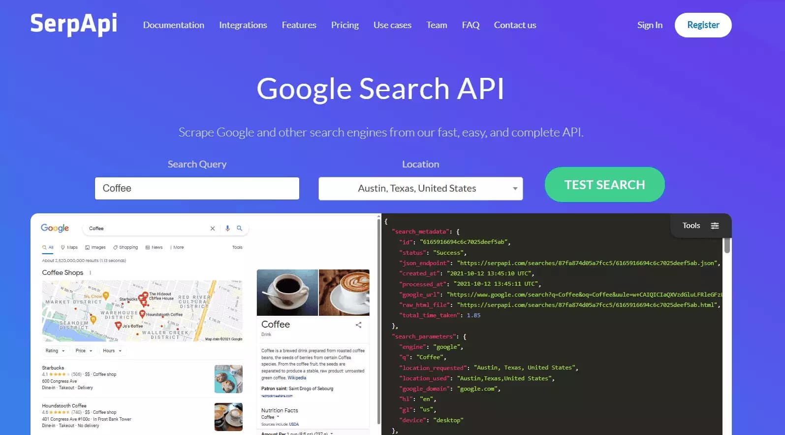 5 Best Google rank tracking APIs compared - 1. SerpApi