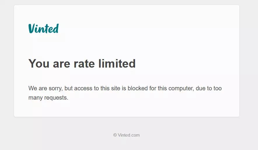How to use Vinted’s internal API for data collection? - Problems with internal Vinted API