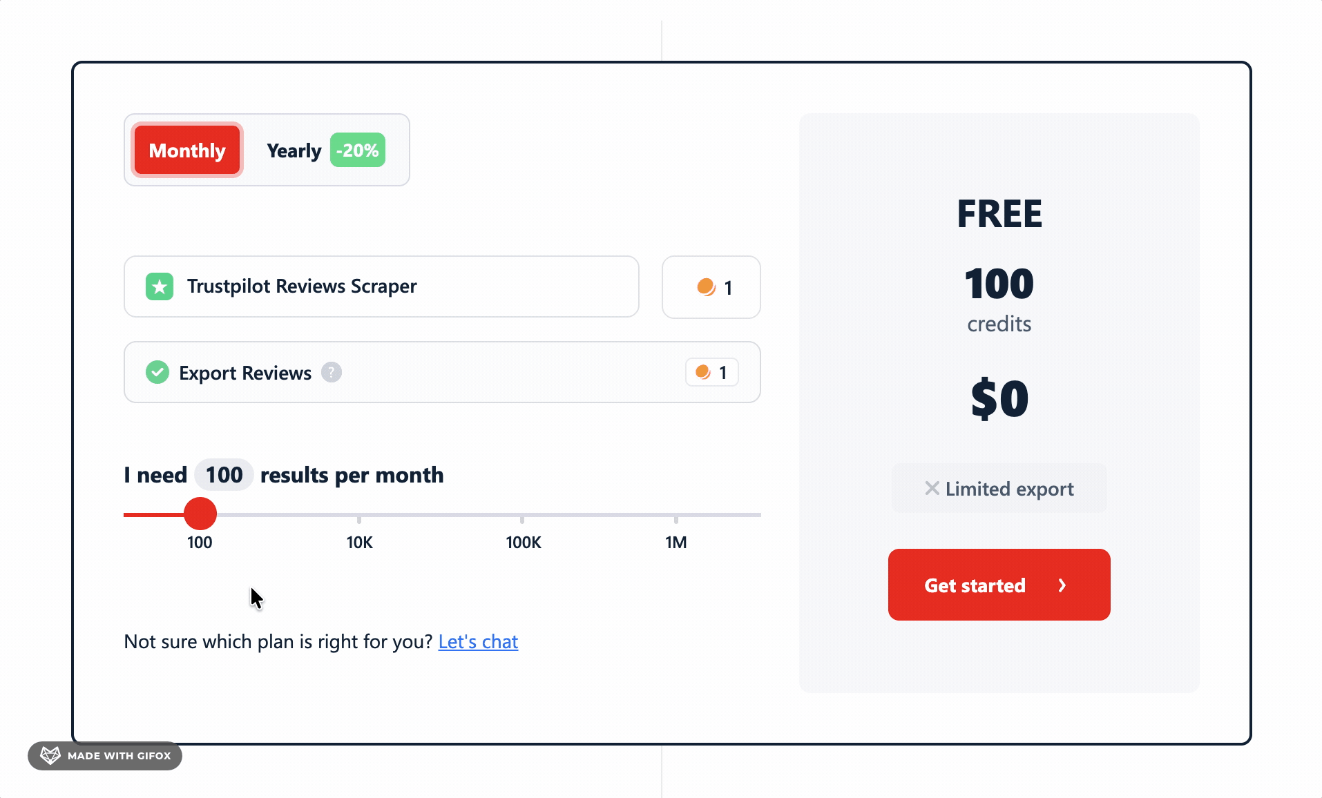 lobstr.io pricing plans