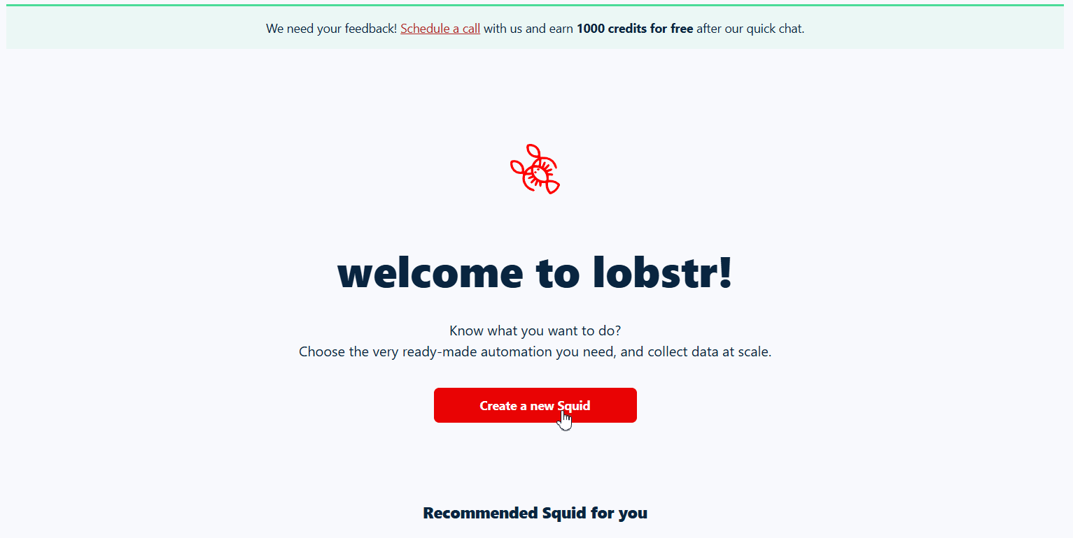 How to scrape TripAdvisor reviews using Lobstr.io [Step by Step Guide] - Step 1: Create a Squid