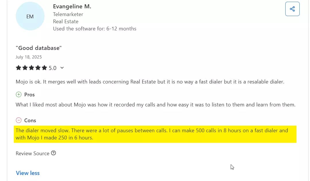 3 Dialers for cold calling that didn’t make it to the final list - Why it’s not in the list image56