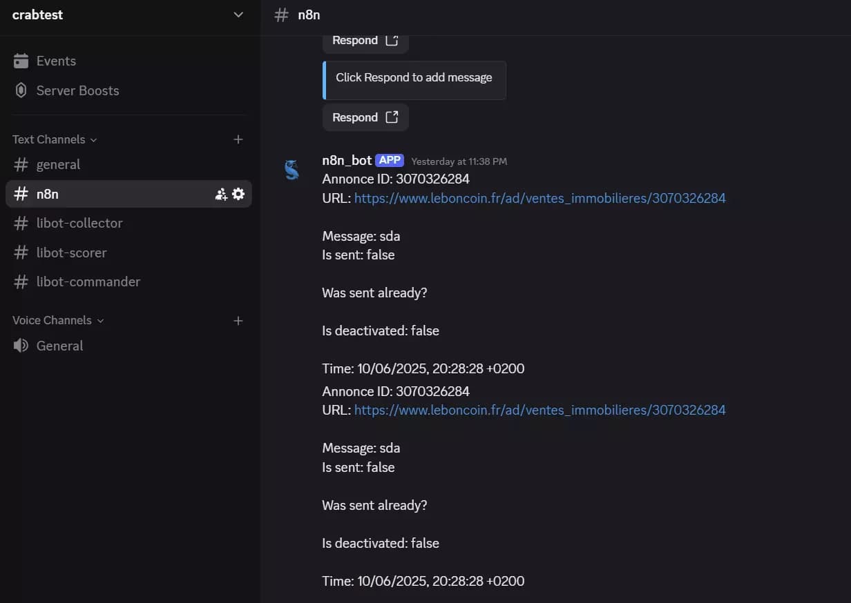 Comment j’ai construit le bot Leboncoin Auto Message Sender ? - 3. Config Discord