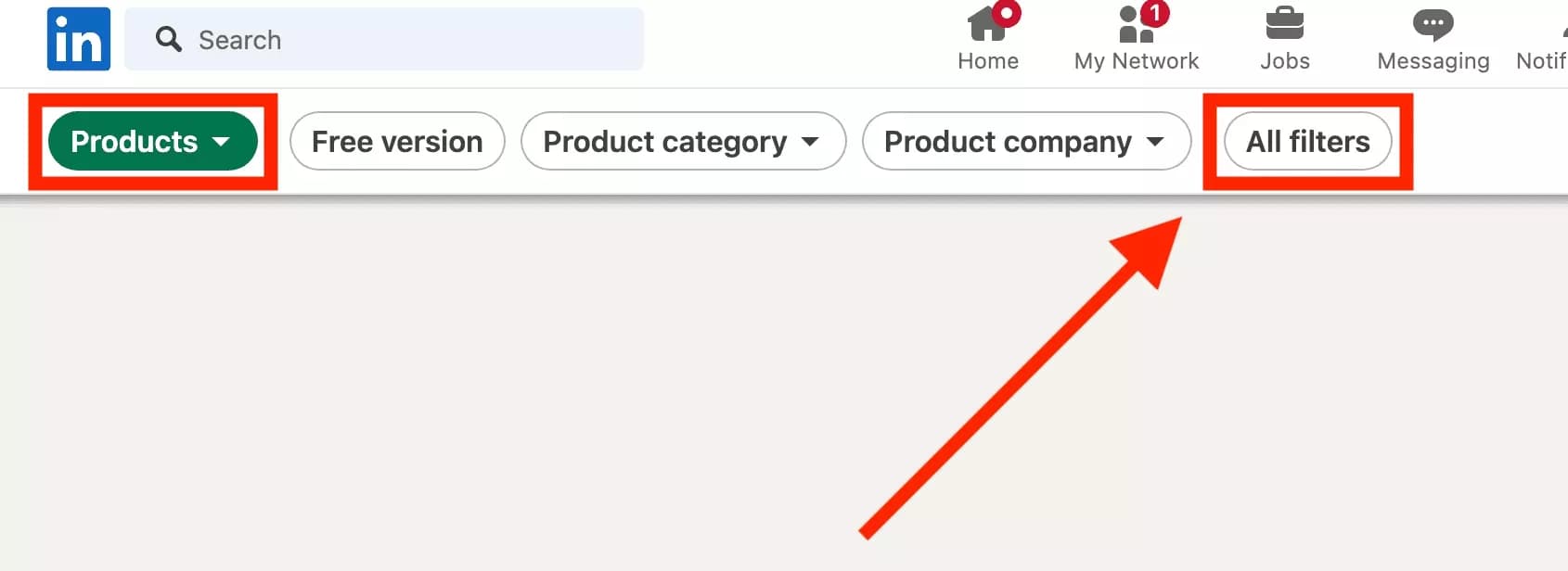 linkedin products click all filters - image80.png