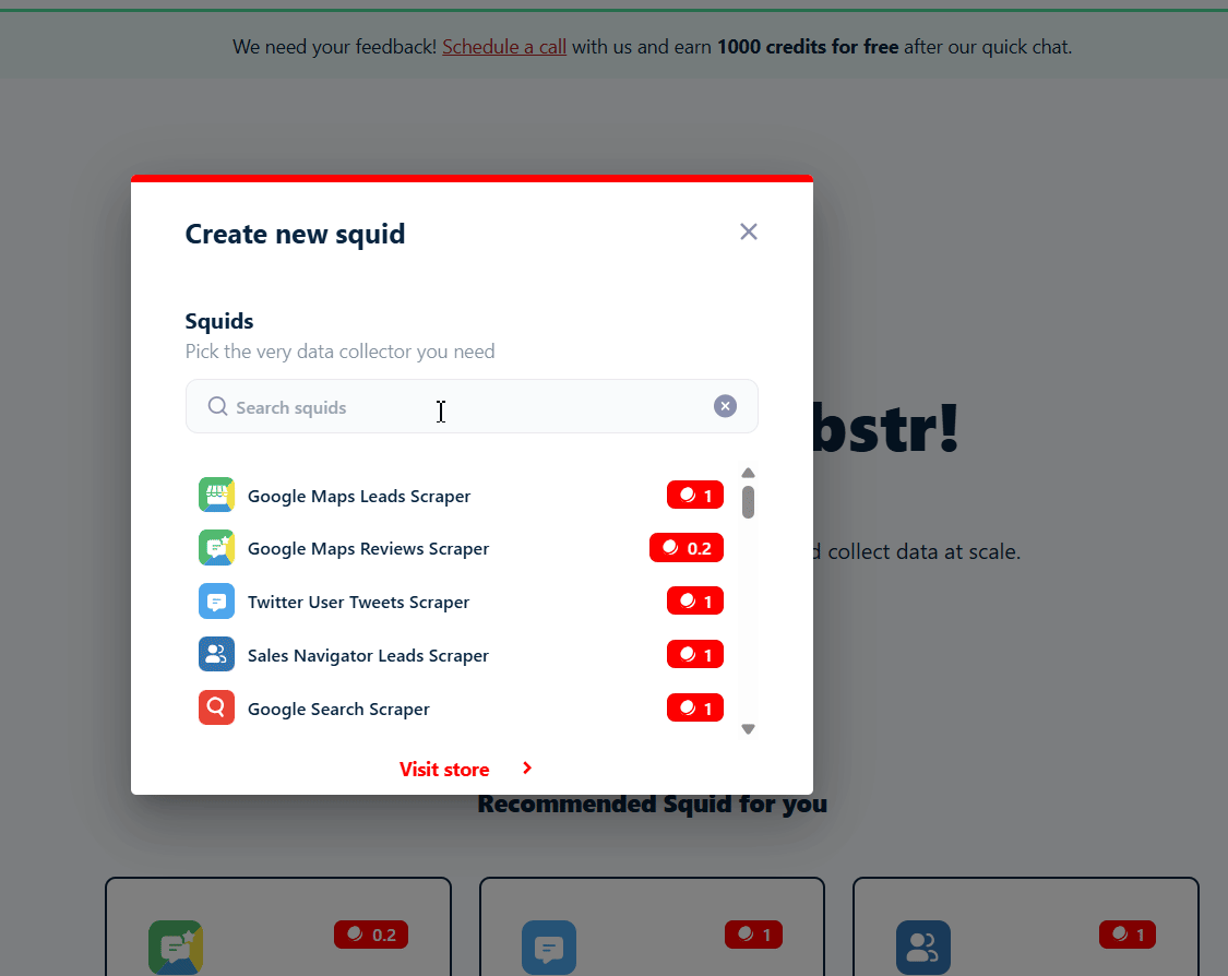 Step 1: Create a Squid