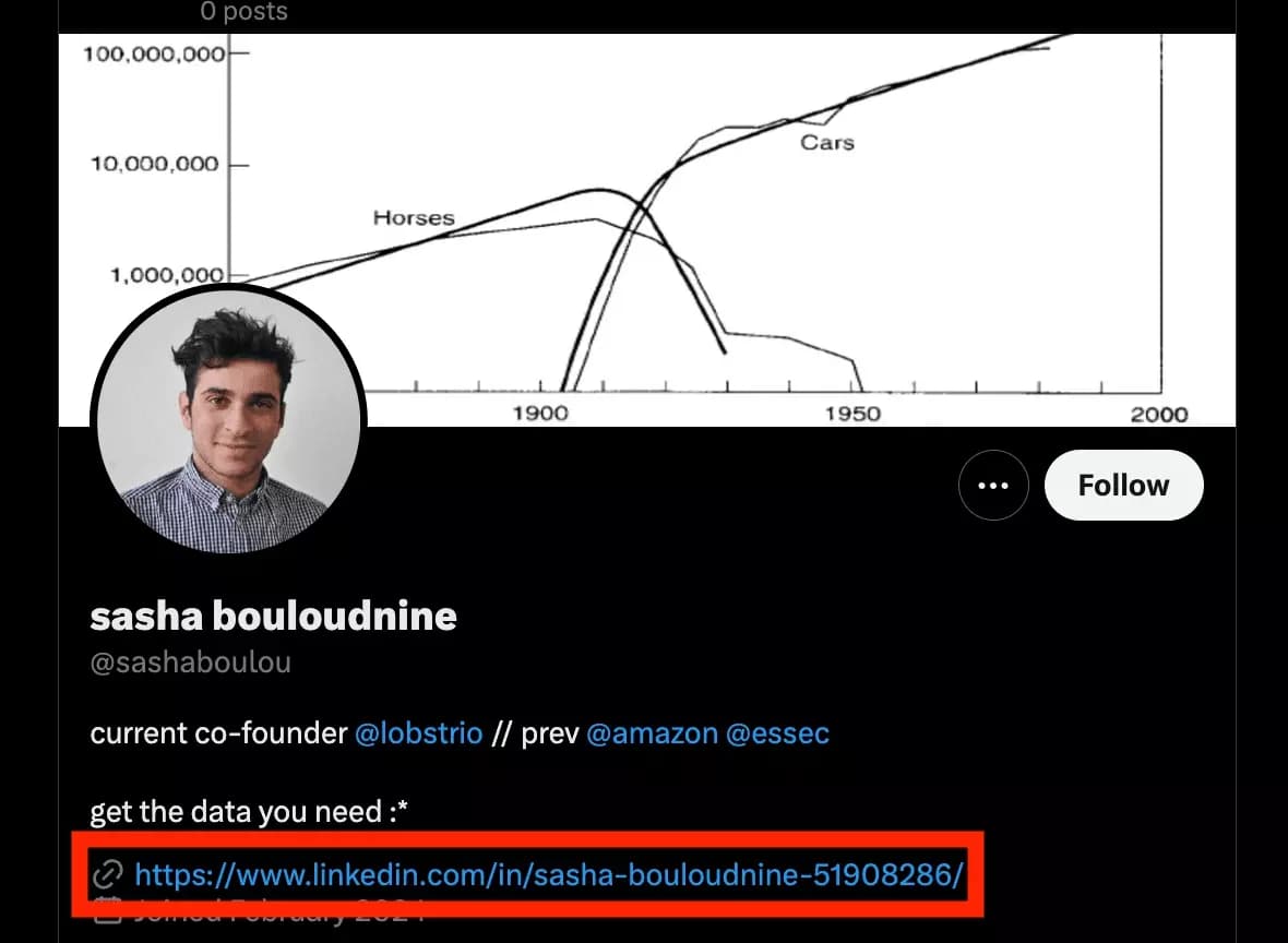 add your linkedin url in your social media bio - image3.png