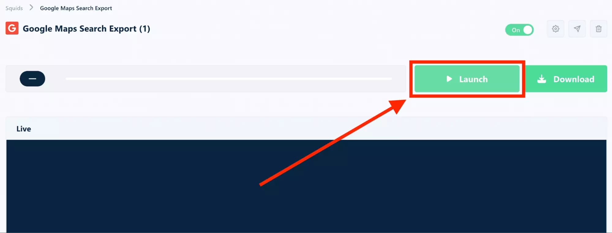 click on launch lobstr google maps search export - image10.png