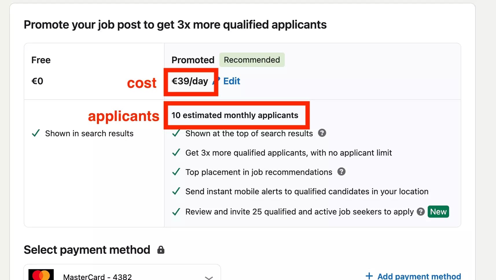 cost per applicant linkedin premium job post - image26.png
