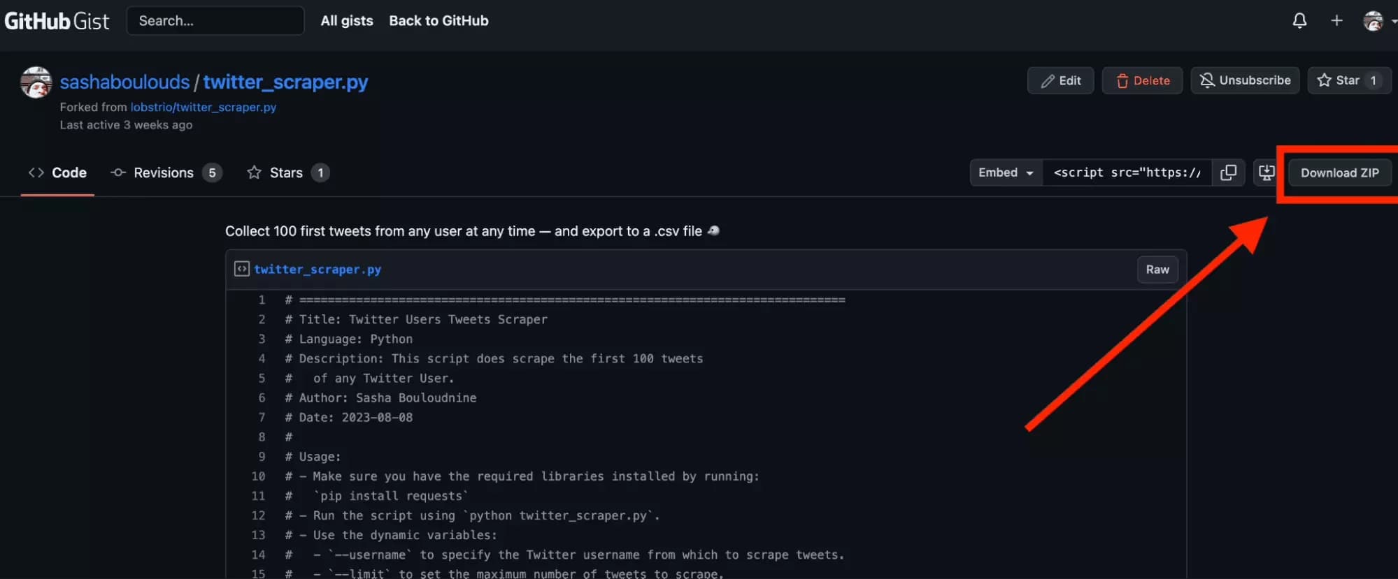 download linkedin post likers scraper in python from github - image5.png